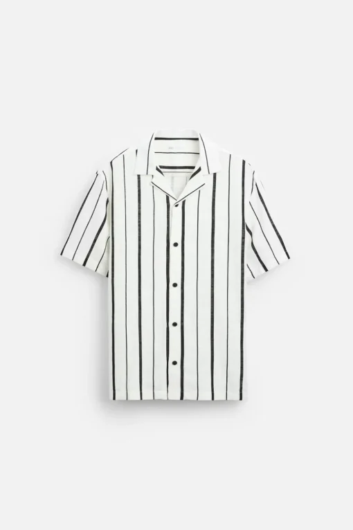 CAMISA RAYAS CON VISCOSA