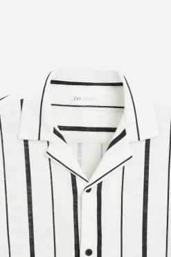 CAMISA RAYAS CON VISCOSA