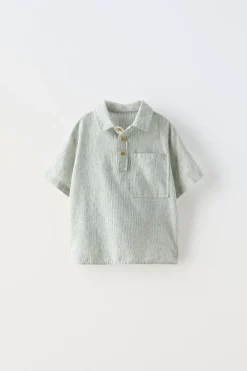 CAMISA RAYAS CUELLO POLO
