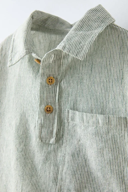 CAMISA RAYAS CUELLO POLO
