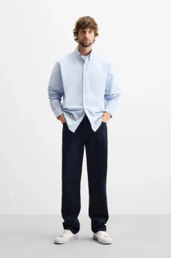 CAMISA RAYAS EFECTO ARRUGADO