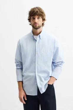 CAMISA RAYAS EFECTO ARRUGADO