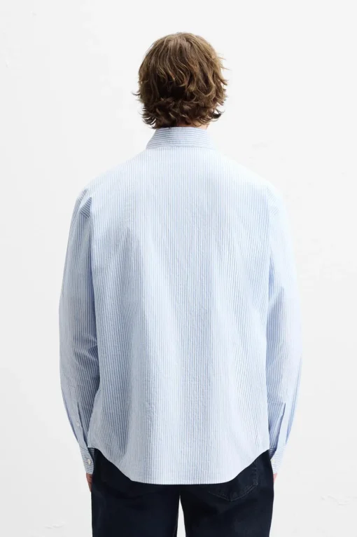 CAMISA RAYAS EFECTO ARRUGADO