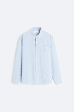 CAMISA RAYAS EFECTO ARRUGADO