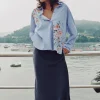 CAMISA RAYAS PÁJAROS