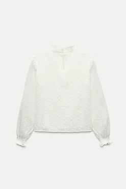 CAMISA ROMÁNTICA BORDADOS PERFORADOS