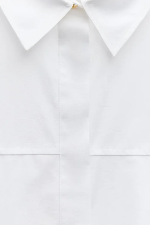 CAMISA SAFARI POPELÍN CINTURÓN