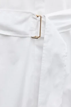 CAMISA SAFARI POPELÍN CINTURÓN