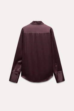 CAMISA SATINADA BOLSILLOS ZW COLLECTION
