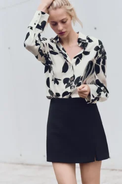 CAMISA SATINADA ESTAMPADA