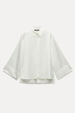 CAMISA SATINADA MANGA KIMONO