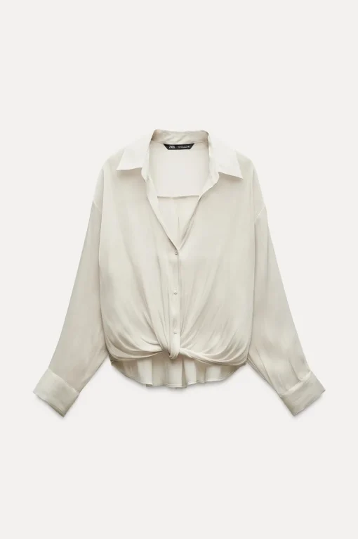 CAMISA SATINADA NUDO