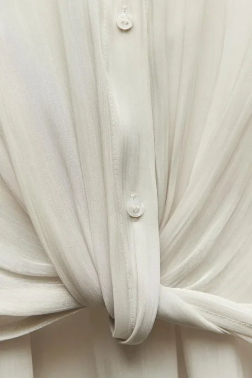 CAMISA SATINADA NUDO