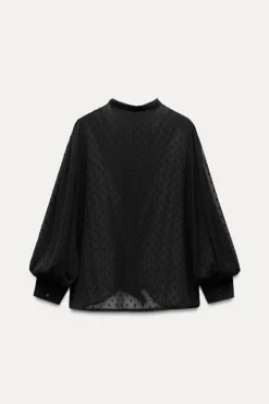 CAMISA SEMITRANSPARENTE PLUMETI