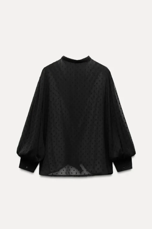 CAMISA SEMITRANSPARENTE PLUMETI