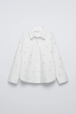 CAMISA STRASS CORAZONES