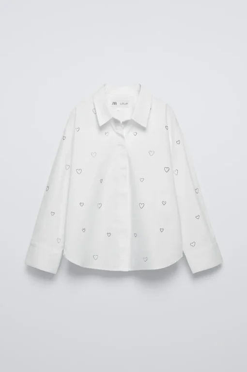 CAMISA STRASS CORAZONES