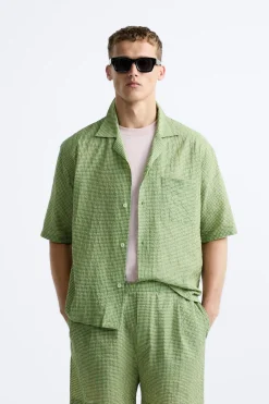 CAMISA TEXTURA CUADROS