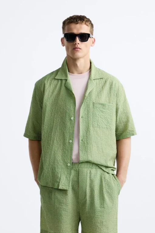 CAMISA TEXTURA CUADROS