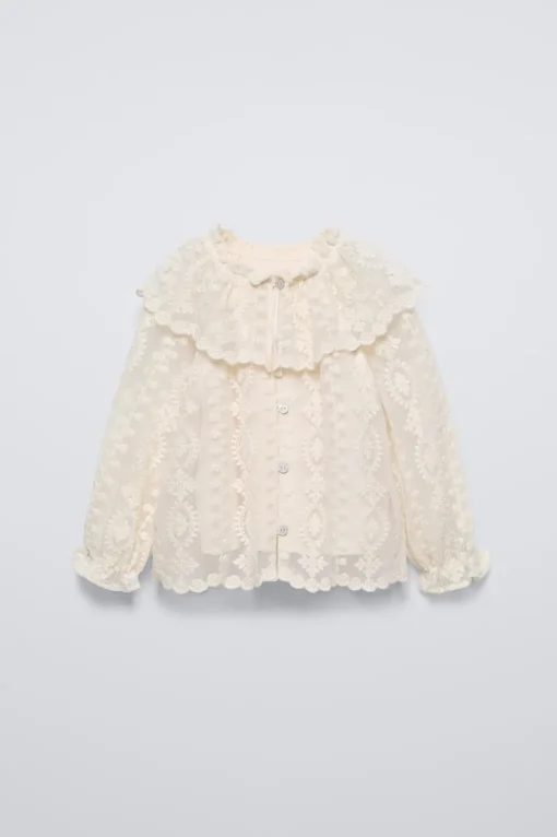 CAMISA TUL BORDADOS