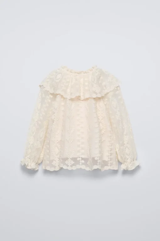 CAMISA TUL BORDADOS