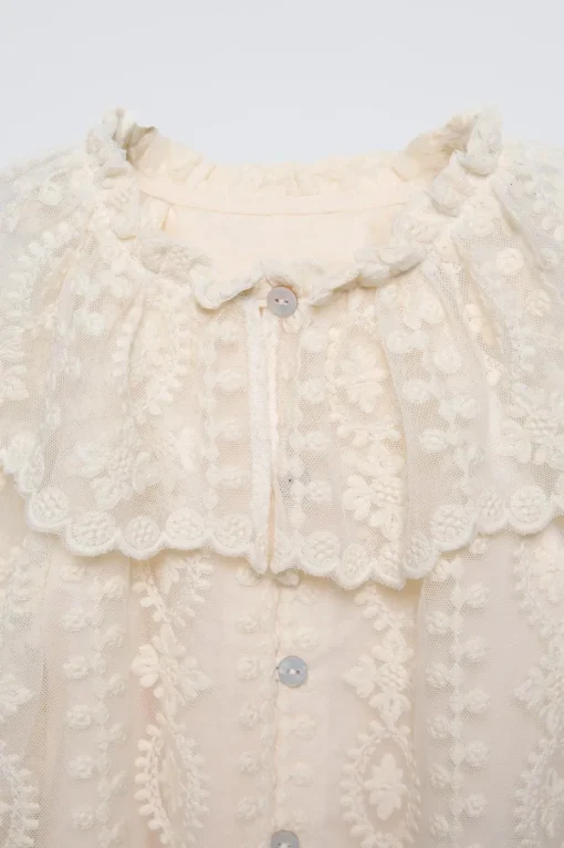 CAMISA TUL BORDADOS