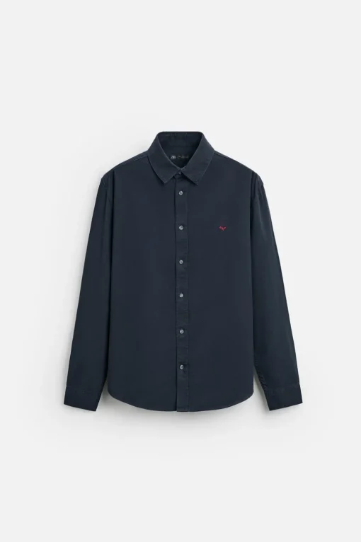 CAMISA TWILL BORDADO