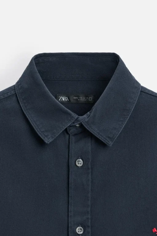 CAMISA TWILL BORDADO