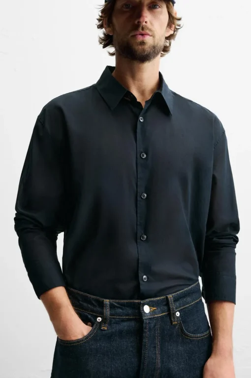 CAMISA VOILE SEMITRANSPARENTE