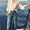 CAMISA VOLANTES LAZADAS