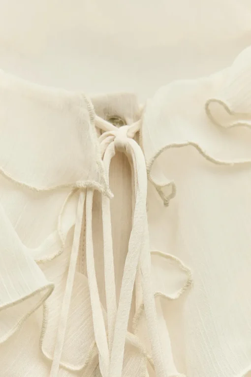 CAMISA VOLANTES LAZADAS
