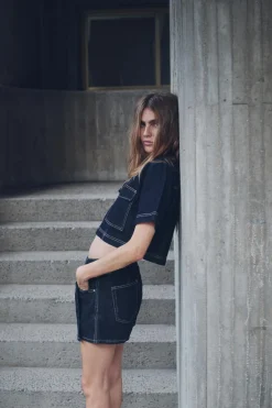 CAMISA Z1975 DENIM CROPPED