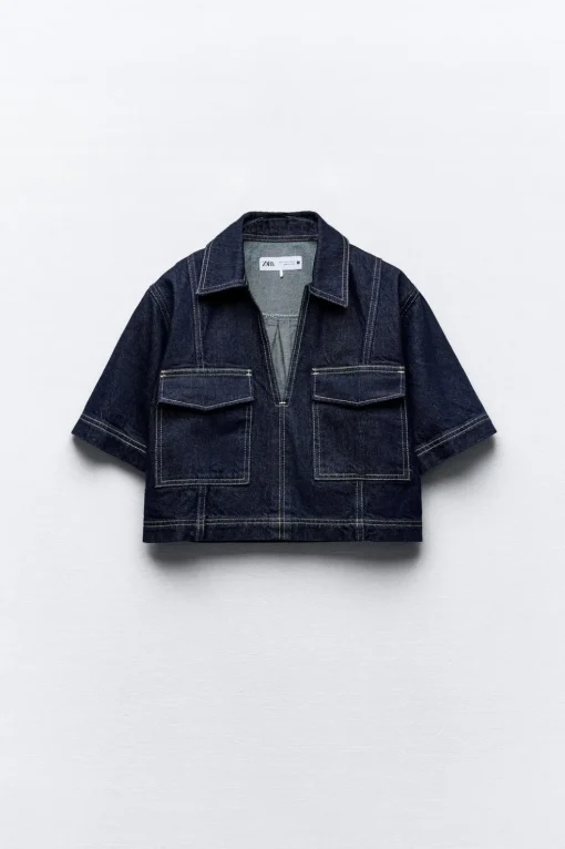 CAMISA Z1975 DENIM CROPPED
