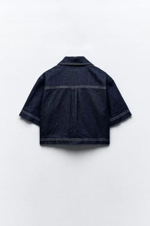 CAMISA Z1975 DENIM CROPPED