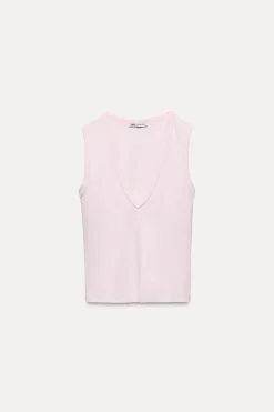 CAMISETA ALGODÓN ESCOTE PICO