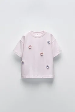 CAMISETA APLIQUE FLORES