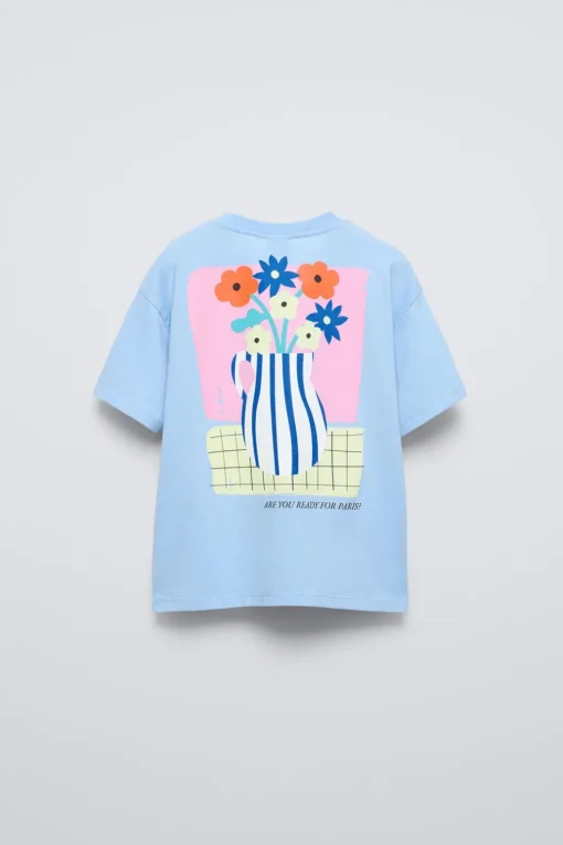 CAMISETA BORDADO FLORES