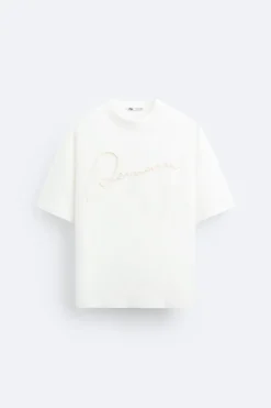 CAMISETA CINTA BORDADA