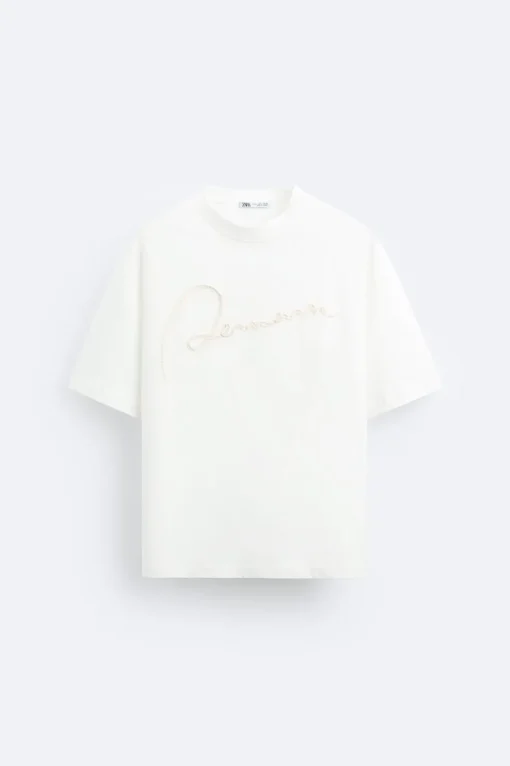 CAMISETA CINTA BORDADA