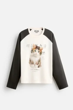 CAMISETA COLOR BLOCK GATO