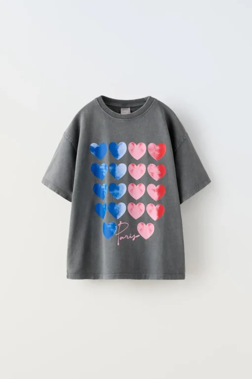CAMISETA CORAZONES PARIS