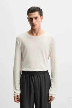 CAMISETA CREPÉ MANGA LARGA