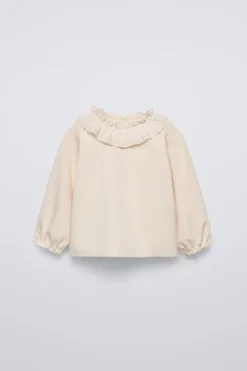 CAMISETA CUELLO BORDADO SUIZO