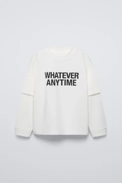 CAMISETA DOBLE MANGA TEXTO