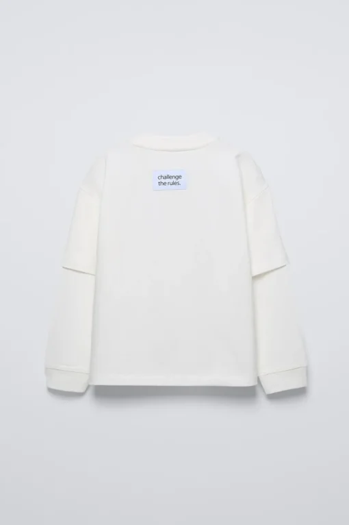 CAMISETA DOBLE MANGA TEXTO