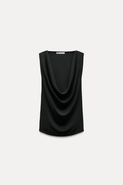 CAMISETA ESCOTE DRAPEADO