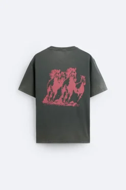 CAMISETA ESTAMPADO CABALLOS X TWOJEYS LIMITED EDITION
