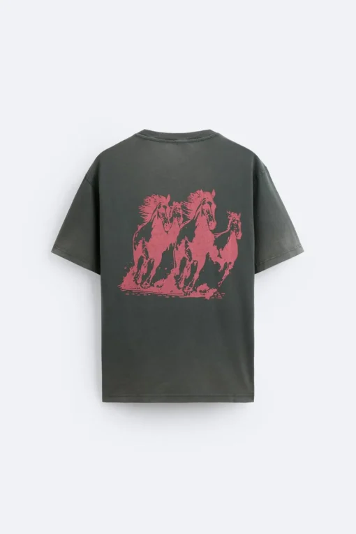 CAMISETA ESTAMPADO CABALLOS X TWOJEYS LIMITED EDITION