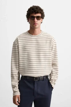CAMISETA JACQUARD RAYAS