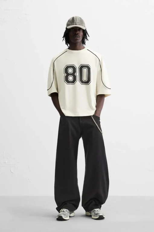 CAMISETA NÚMERO CONTRASTE